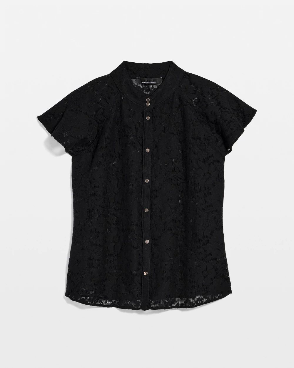 Knit Lace Shirt | White House Black Market